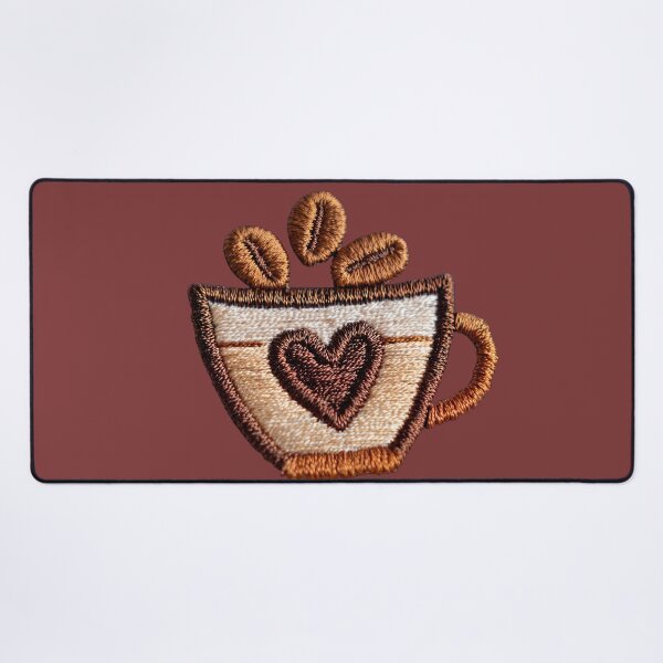 Item preview, Cozy Coffee Embroidery Art designed and sold by MegaNovaArt.