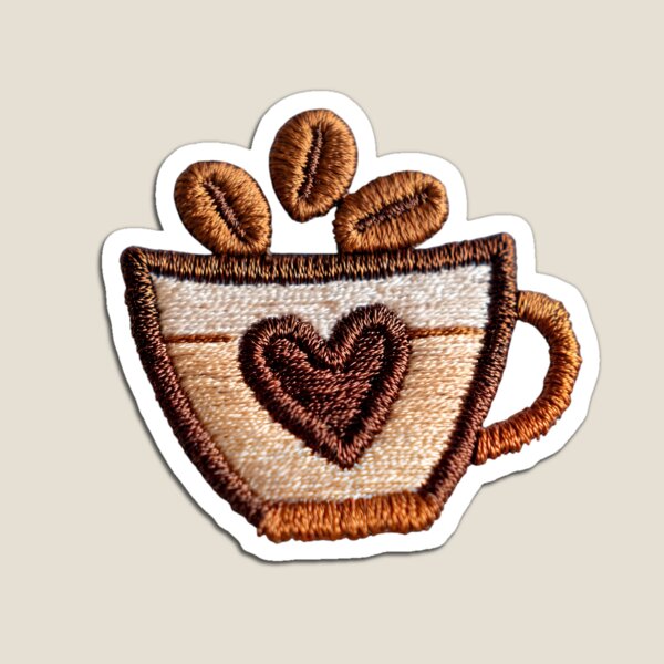 Item preview, Cozy Coffee Embroidery Art designed and sold by MegaNovaArt.