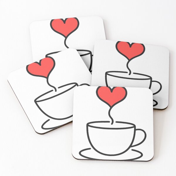 Item preview, Coffee and Love Heart Ilustration  designed and sold by CREATIVO STUDIO.