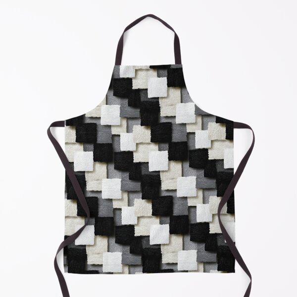 Item preview, Textured Black White And Grey Patchwork Square Pattern designed and sold by igraphixart.
