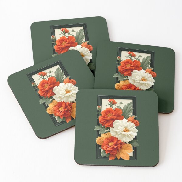 Item preview, Vibrant Floral Bouquet in Black Frame designed and sold by colorful-white.