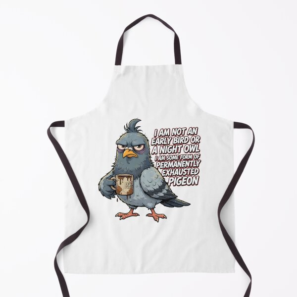 Item preview, Permanently Exhausted Pigeon Coffee Bird designed and sold by TshirtsOnline-.