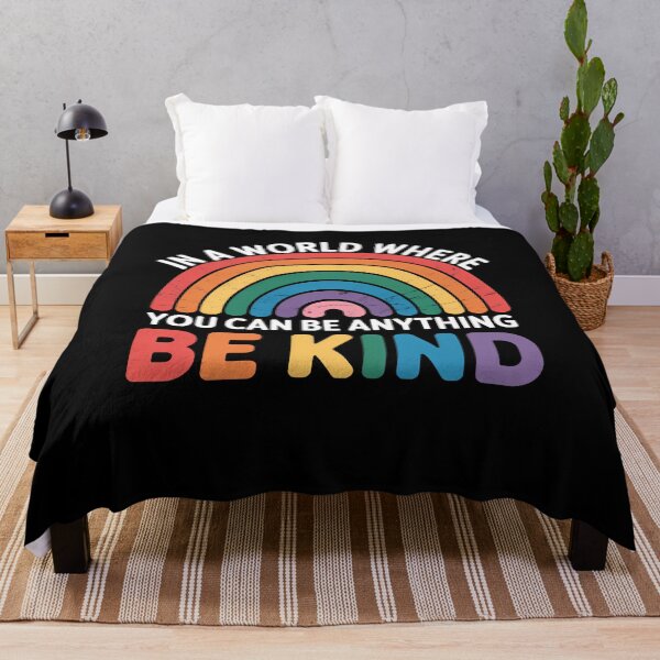 Item preview, In A World Where You Can Be Anything Be Kind Pride Gay LGBT designed and sold by sailorjessiArt.
