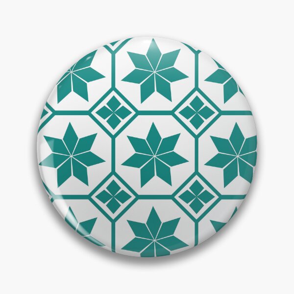Item preview, Vintage cement tile vector pattern background in teal green. designed and sold by AjjimaJKM.