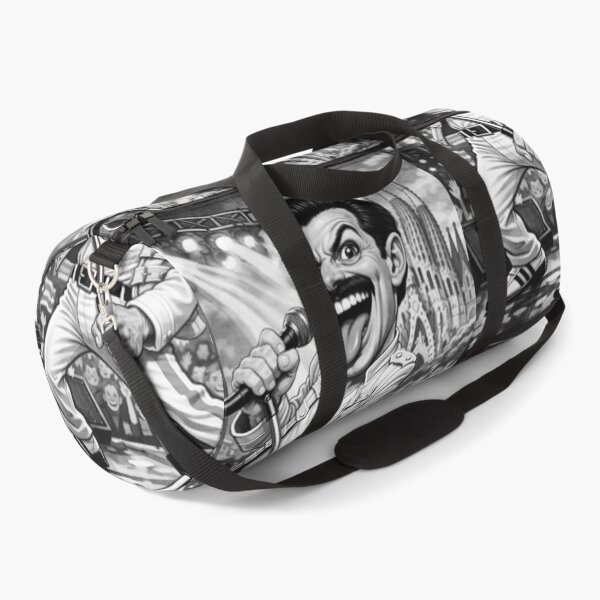 Item preview, Freddie Mercury Caricature – Black & White Art Parody designed and sold by LuluLeb.