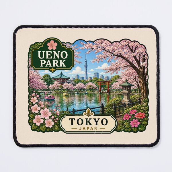 Item preview, Ueno Park, Tokyo, Japan - Shinobazu Pond designed and sold by Myra365Art.