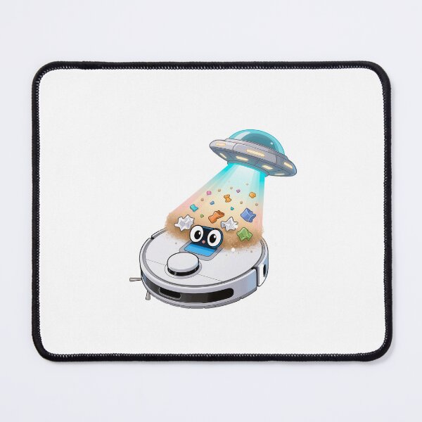 Item preview, Alien Helpers Cleaning with Robot Vacuum Meme designed and sold by OksArtStudio.