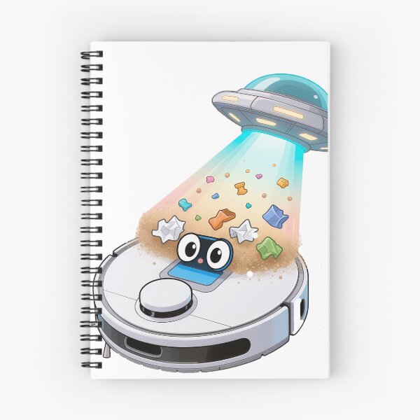 Item preview, Alien Helpers Cleaning with Robot Vacuum Meme designed and sold by OksArtStudio.