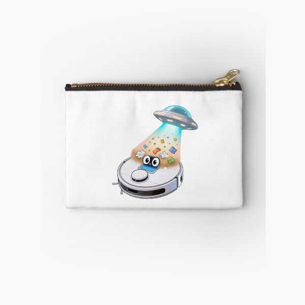 Item preview, Alien Helpers Cleaning with Robot Vacuum Meme designed and sold by OksArtStudio.