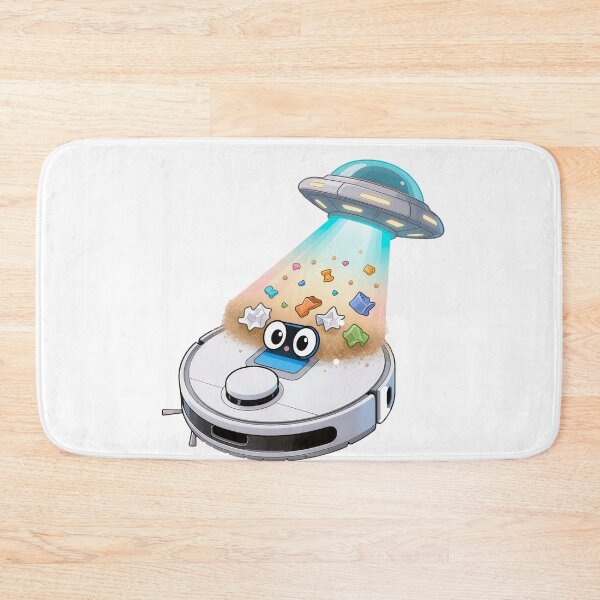 Item preview, Alien Helpers Cleaning with Robot Vacuum Meme designed and sold by OksArtStudio.