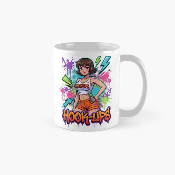 Item preview, Hook Ups Retro 90s Girl Pop Art designed and sold by TshirtsOnline-.