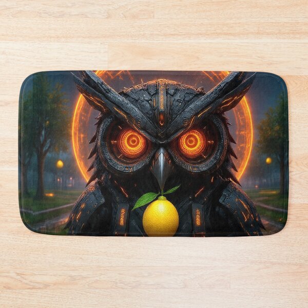 Item preview, Owl of the Murcia Orchard – Cyber Guardian with Lemon designed and sold by Neo Tokio.