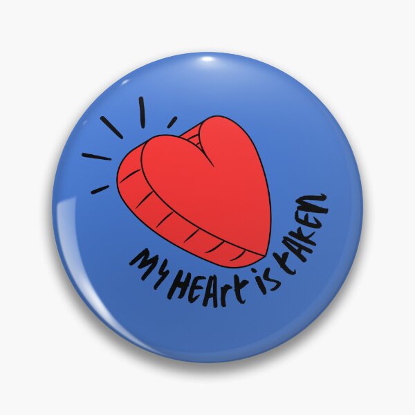 Item preview, My Heart Is Taken – Cute Red Heart Love Illustration designed and sold by infinitearte.