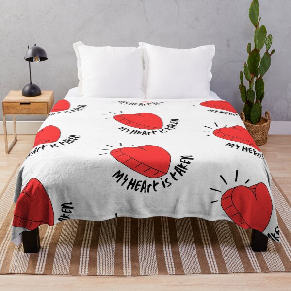 Item preview, My Heart Is Taken – Cute Red Heart Love Illustration designed and sold by infinitearte.