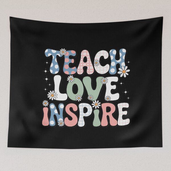 Item preview, Inspire Floral Teacher Back to School designed and sold by sailorjessiArt.