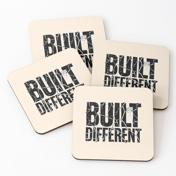 Item preview, Built Different Glitch Typography Streetwear Design designed and sold by EvergreenPark - Tee Studio.