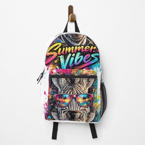 Item preview, Summer Vibes Zebra – Cool Sunglasses Color Splash T-Shirt Design designed and sold by GooniSL.