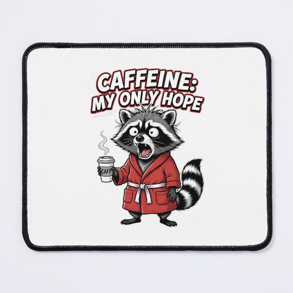 Item preview, Caffeine My Only Hope Funny Raccoon designed and sold by TshirtsOnline-.