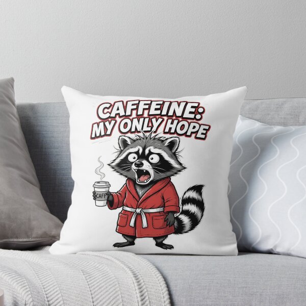 Item preview, Caffeine My Only Hope Funny Raccoon designed and sold by TshirtsOnline-.
