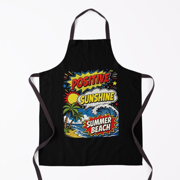 Item preview, Retro Comic Beach Vibes Positive Quote designed and sold by graphixpolash.