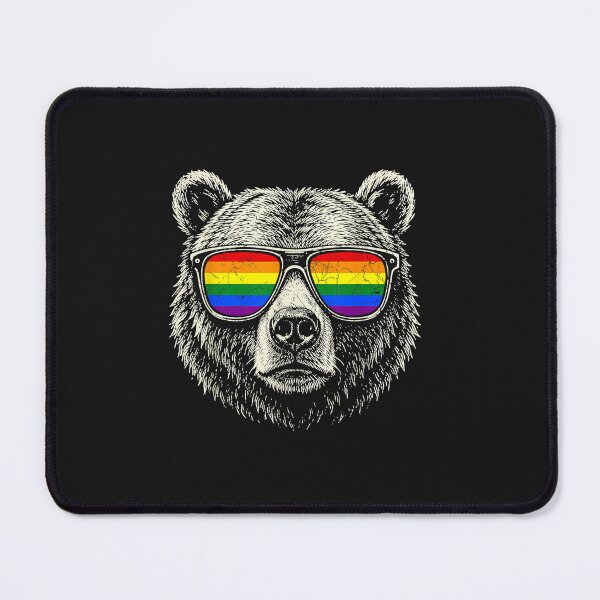 Item preview, Gay Pride Bear Sunglasses Rainbow Flag LGBTQ Ally LGBT Men designed and sold by FrankIsabel.
