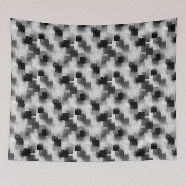 Item preview, Blurry Monochrome Pixel And Spray Paint Pattern designed and sold by igraphixart.