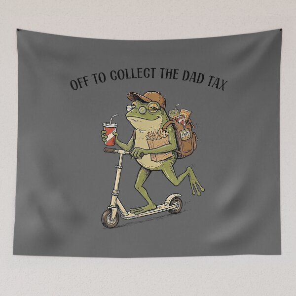 Item preview, Off to Collect The Dad Tax Funny Father's Day Frog Dad Jokes designed and sold by KristineLi.