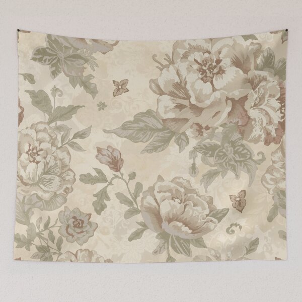 Item preview, Diva Soft Intricate Damask Flowers Nostalgia Pattern designed and sold by GrinGalore.