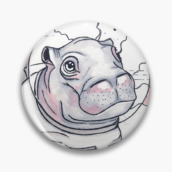 Item preview, Space hippo 2 - Copic drawing designed and sold by SenioritaAwesom.