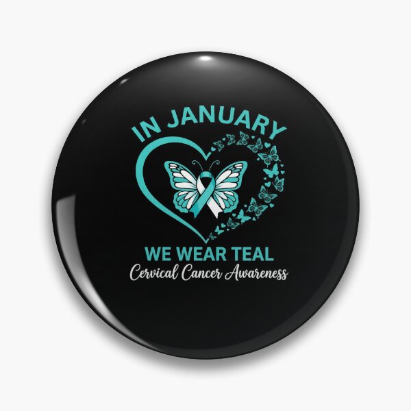 Item preview, In January We Wear Ribbon For Cervical Cancer Awareness designed and sold by sailorjessiArt.