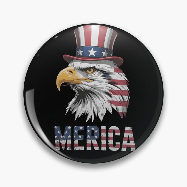Item preview, Patriotic Merica Eagle Tee – Funny American Pride 4th of July Shirt designed and sold by ZyxDes.