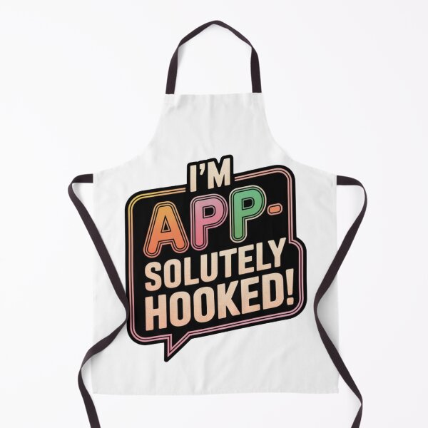 Item preview, I'm Appsolutely Hooked Funny Mobile Developer Tech Pun designed and sold by DesignsCreative.