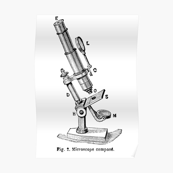 "Compound Microscope" Poster by buythebook86 | Redbubble