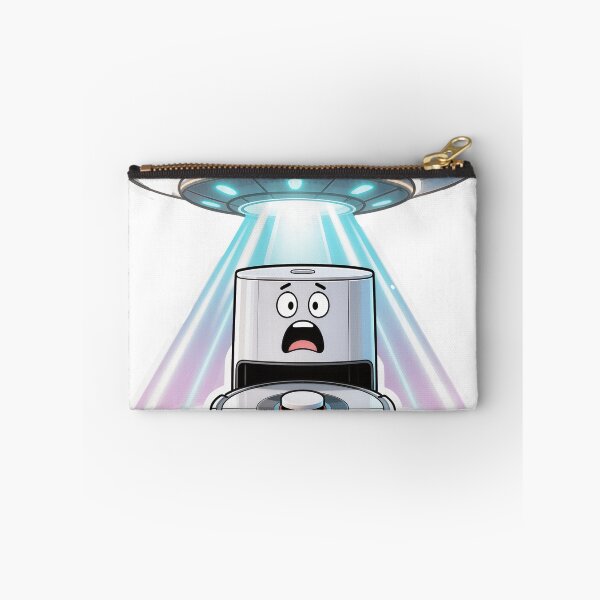 Item preview, Robot Vacuum Charging UFO Abduction Surprise Meme designed and sold by OksArtStudio.