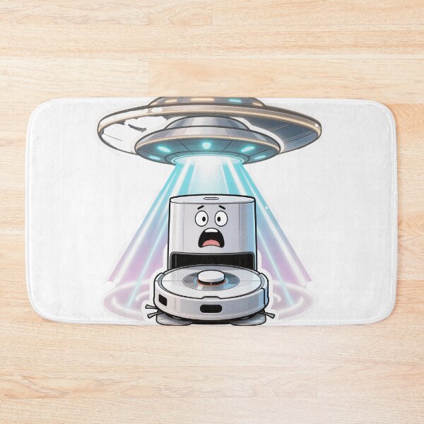 Item preview, Robot Vacuum Charging UFO Abduction Surprise Meme designed and sold by OksArtStudio.