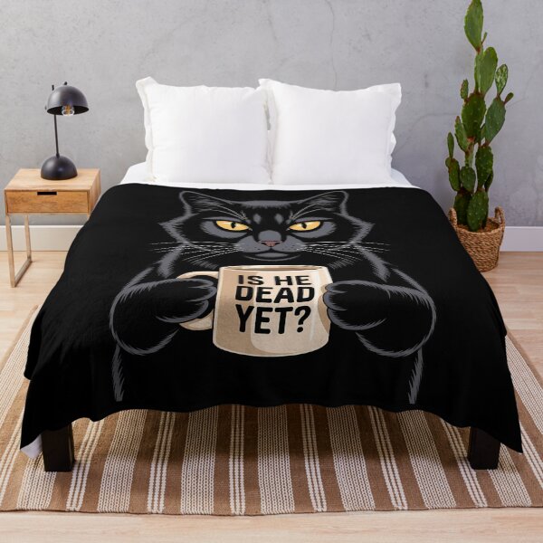 Item preview, Is He dead Yet Cat Mom Cute Cat Black Cat designed and sold by sailorjessiArt.