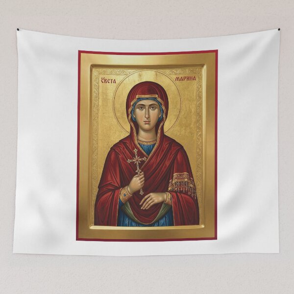Item preview, Saint Marina the Great Martyr,Sveta Marina orthodox icon designed and sold by ikonesrb.