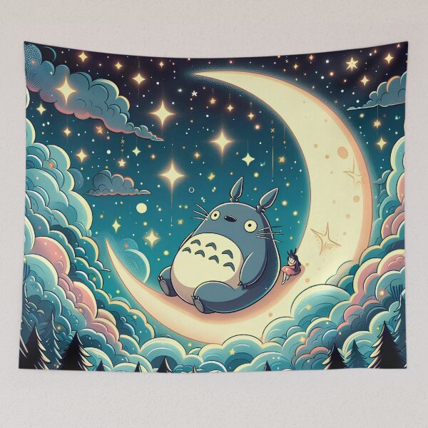 Item preview, Cute kawaii art girl [[kiki's]] -%[ghiblis]%- sleep aways on moon designed and sold by mc-montgomery.