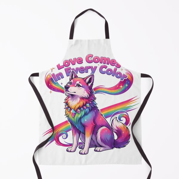 Item preview, Pride Love Comes In Every Color – Cosmic Rainbow Wolf designed and sold by RBToper.