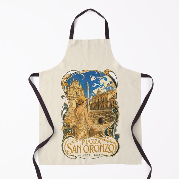 Item preview, Piazza San Oronzo, Lecce, Italy [Ink and Gouache Illustration] designed and sold by elektronen.