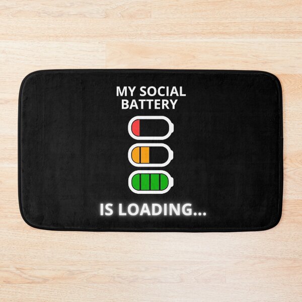 Item preview, My Social Battery is Loading Minimalist Level designed and sold by ContigoART.