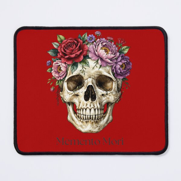 Item preview, Momento Mori -Floral Skull Ilustration designed and sold by CREATIVO STUDIO.