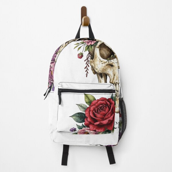 Item preview, Momento Mori -Floral Skull Ilustration designed and sold by CREATIVO STUDIO.