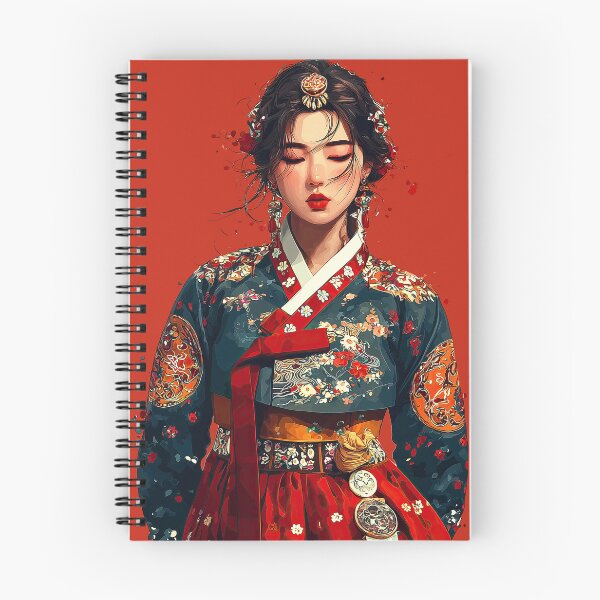 Item preview, Elegant Korean Woman in Traditional Hanbok designed and sold by colorful-white.