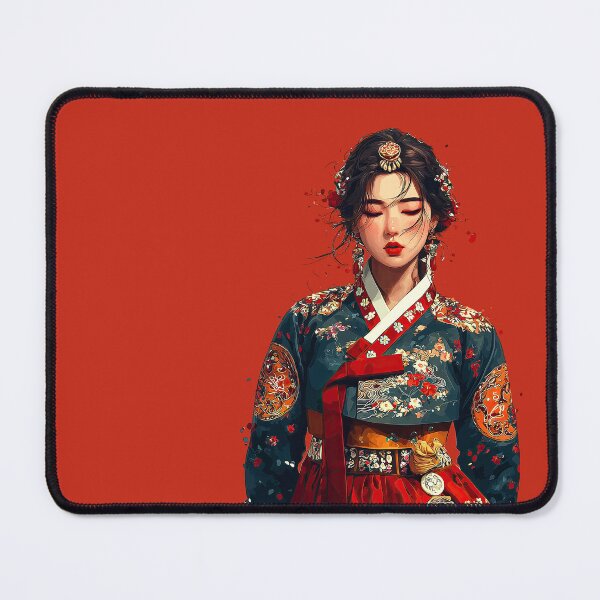 Item preview, Elegant Korean Woman in Traditional Hanbok designed and sold by colorful-white.