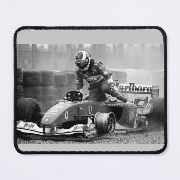 Item preview, Formula Racing Crash Escape – Dramatic Black & White Motorsport Art designed and sold by ARbyCharlie.