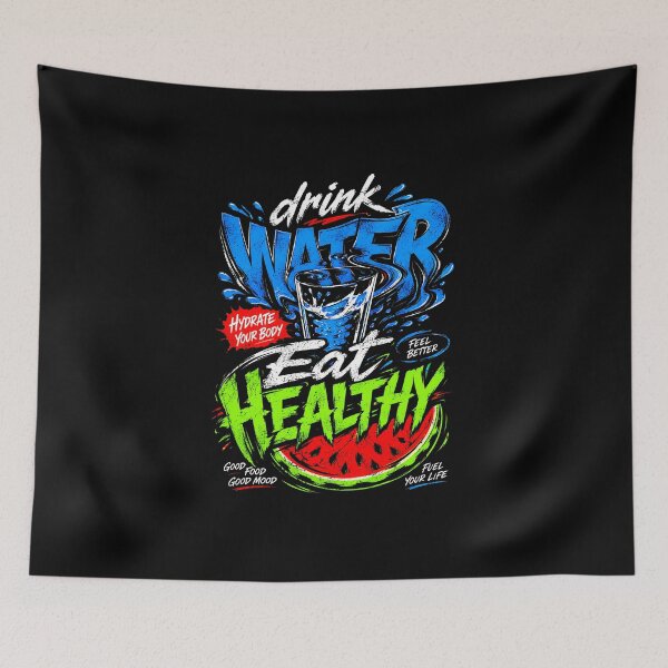 Item preview, Healthy Lifestyle Motivation Water Fruit  designed and sold by graphixpolash.