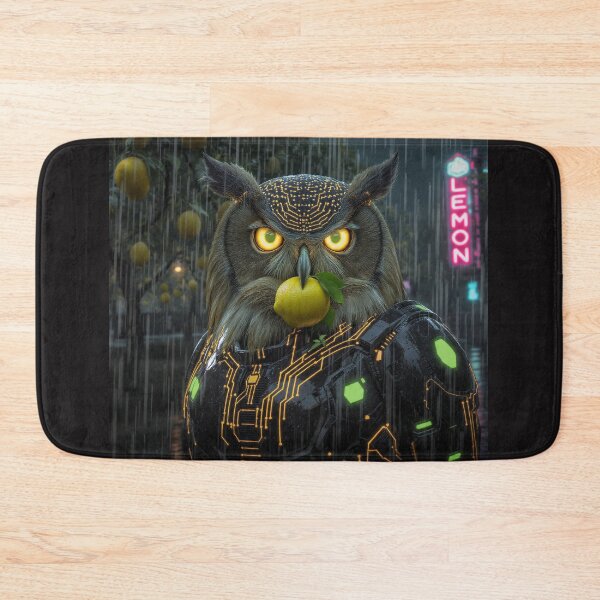 Item preview, Murcian Cyber Owl – Neon Lemon Orchard designed and sold by Neo Tokio.