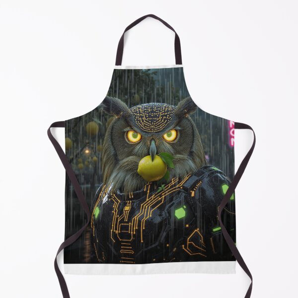 Item preview, Murcian Cyber Owl – Neon Lemon Orchard designed and sold by Neo Tokio.