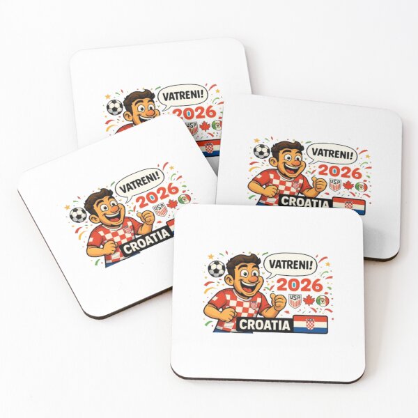 Item preview, Croatia Vatreni 2026 Funny Soccer Fan Sticker designed and sold by Pixanova.